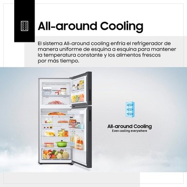 REFRIGERADORA SAMSUNG TOP MOUNT FREEZER 384L BLACK C/DISP. RT38DG6730B1PE - 7