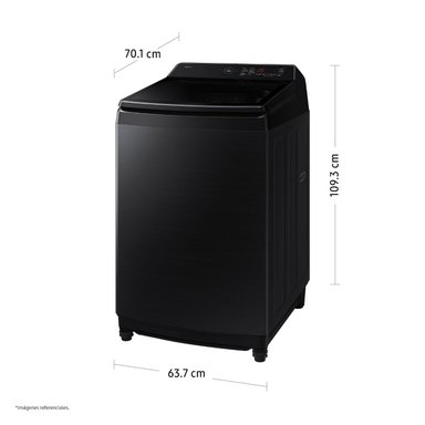 Lavadora Samsung Ai Wash Ecobubble 21Kg Black WA80F21B9BPE - 3