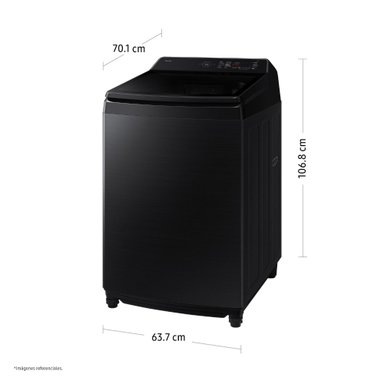 Lavadora Samsung Ai Wash Ecobubble 17Kg Black WA80F17S8BPE - 3