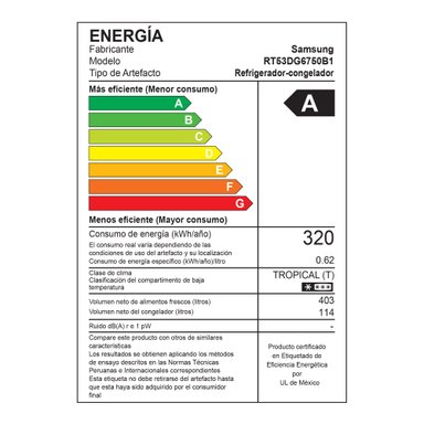 REFRIGERADORA SAMSUNG TOP MOUNT FREEZER 517L BLACK C/DISP RT53DG6750B1PE - 2