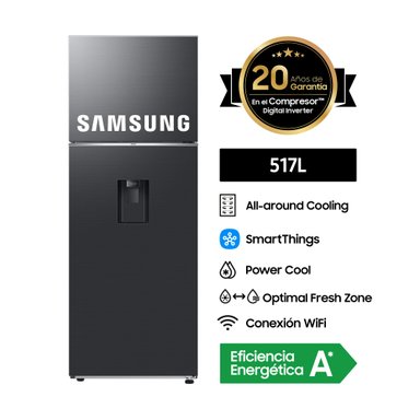 REFRIGERADORA SAMSUNG TOP MOUNT FREEZER 517L BLACK C/DISP RT53DG6750B1PE - 6