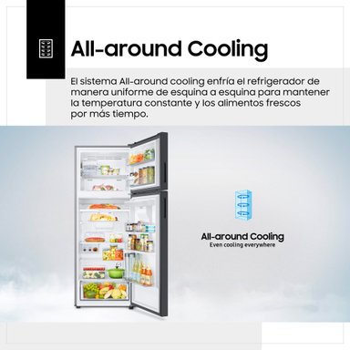 REFRIGERADORA SAMSUNG TOP MOUNT FREEZER 517L BLACK C/DISP RT53DG6750B1PE - 7