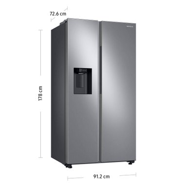 REFRIGERADORA SAMSUNG SIDE BY SIDE 602 L SILVER RS60T5200S9/PE - 4