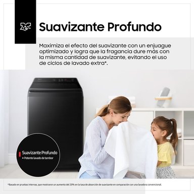 LAVADORA SAMSUNG ECOBUBBLE™ 17KG NEGRO WA17CG6441BVPE - 10
