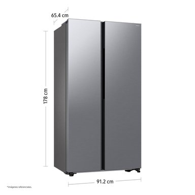 REFRIGERADORA SAMSUNG SIDE BY SIDE 564L SILVER RS57DG4000M9PE - 4