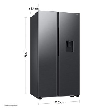 REFRIGERADORA SAMSUNG SIDE BY SIDE 560L BLACK RS57DG4100B4PE - 4