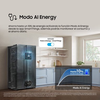 REFRIGERADORA SAMSUNG SIDE BY SIDE 560L BLACK RS57DG4100B4PE - 8