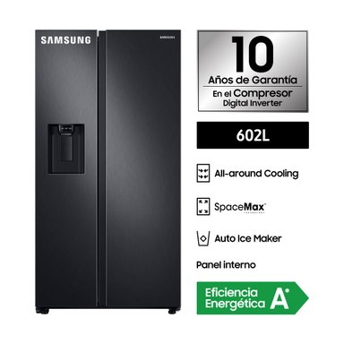 REFRIGERADORA SAMSUNG BLACK SIDE BY SIDE SPACE MAX 602 L RS60T5200B1/PE - 3