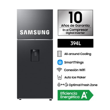 REFRIGERADORA SAMSUNG TOP FREEZER 394 L BLACK RT42DG6770B1PE - 3