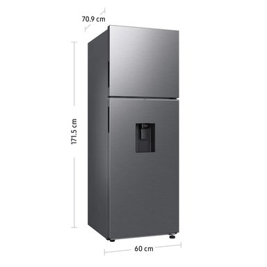REFRIGERADORA SAMSUNG TOP MOUNT FREEZER 341L SILVER C/DISP. RT35DG5720S9PE - 4