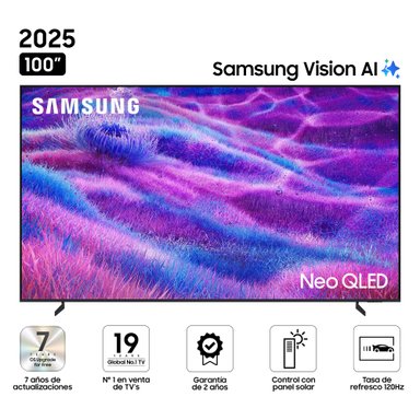 SMART TV SAMSUNG 100' NEO QLED 4K QN80F VISION AI (2025) QN100QN80FGXPE - 4