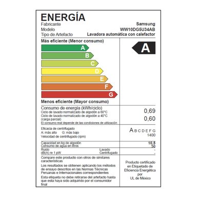Lavadora Samsung 10.5Kg Bespoke AI Black WW10DG5U34ABPE - 2