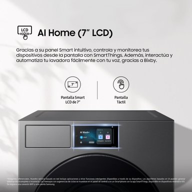 Lavadora Samsung Bespoke AI 25Kg Gray WF90F25ADSPE - 8