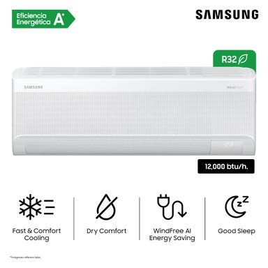 AIRE ACONDICIONADO SAMSUNG 12,000BTU/HR BESPOKE AI WINDFREE AR70F12D1EW/PE - 6