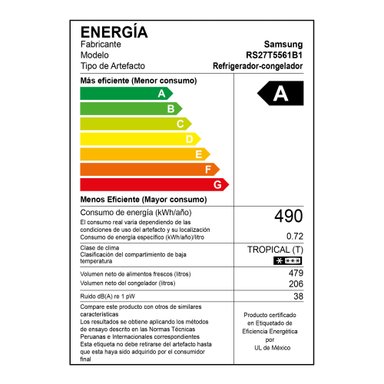 REFRIGERADORA SAMSUNG SIDE BY SIDE 685L JET BLACK RS27T5561B1/PE - 2
