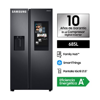 REFRIGERADORA SAMSUNG SIDE BY SIDE 685L JET BLACK RS27T5561B1/PE - 3