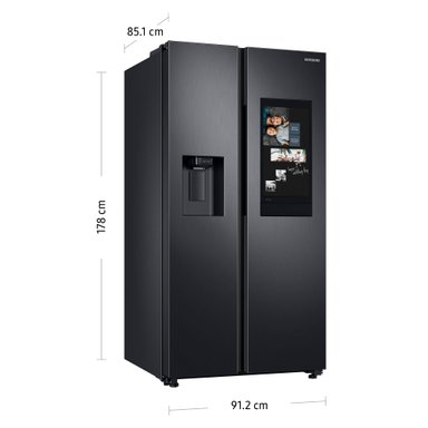 REFRIGERADORA SAMSUNG SIDE BY SIDE 685L JET BLACK RS27T5561B1/PE - 4