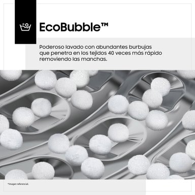 LAVASECA SAMSUNG ECOBUBBLE AIRWASH 11 KG/7 KG GRAY WD11T4046BX/PE - 7