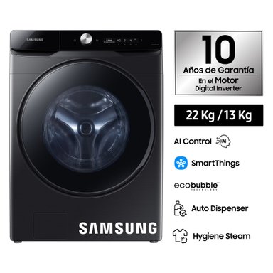 LAVASECA SAMSUNG AI CONTROL 22 KG/13 KG BLACK WD22T6500GV/PE - 1