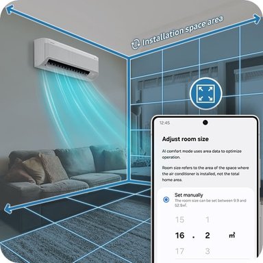 AIRE ACONDICIONADO SAMSUNG 18,000BTU/H BESPOKE AI WINDFREE FRIO AR60H18C1DW/PE - 8