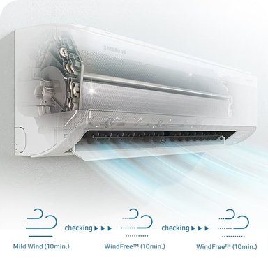 AIRE ACONDICIONADO SAMSUNG 24,000 BTU/H BESPOKE AI WINDFREE FRIO - CALOR AR60H24C1DW/PE - 10