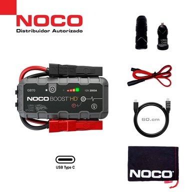 ARRANCADOR DE BATERÍA NOCO GB70 PORTATIL AUTO BOOSTER JUMPER