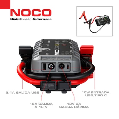 ARRANCADOR DE BATERÍA NOCO GB70 PORTATIL AUTO BOOSTER JUMPER - 2