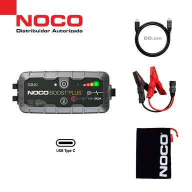 ARRANCADOR DE BATERÍA NOCO GB40 PORTATIL AUTO BOOSTER JUMPER