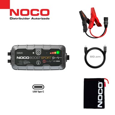 ARRANCADOR DE BATERÍA NOCO GB20 PORTÁTIL AUTO BOOSTER JUMPER