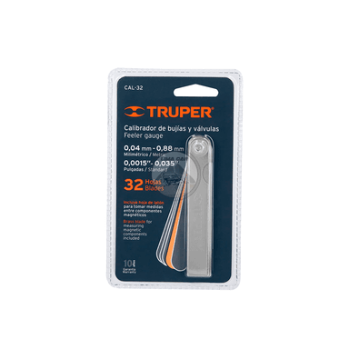 CALIBRADOR TRUPER DE BUJIA VÁLVULA 32 LÁMINAS GAUGE MM - 3