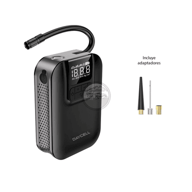 COMPRESOR DE AIRE DAYCELL S53 INFLADOR LLANTA PORTATIL AUTO MOTO