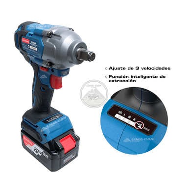 LLAVE PISTOLA IMPACTO DONG CHENG DCPB488 20 V 488NM DONGCHENG 5AH MALETA PROFESIONAL - 3