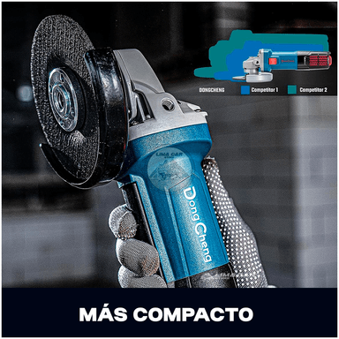 AMOLADORA ESMERIL ANGULAR DONG CHENG DCSM03-125FK 20 V 5Ah Maleta Profesional - 4