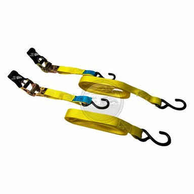 SET 2 CINTAS CORREA UYUSTOOLS DE AMARRE TRINQUETE 4.5M CARGA PESADA - 2