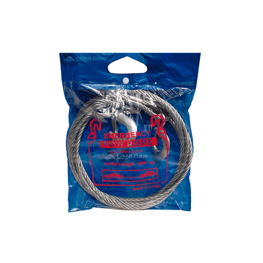 CABLE DE REMOLQUE TOOLTECH DE ACERO 5T 4M SOGA CUERDA ESLINGA GANCHO