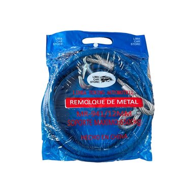 CABLE DE REMOLQUE TOOLTECH DE ACERO 6.5T SOGA CUERDA ESLINGA GANCHO - 2