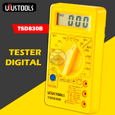MULTÍMETRO UYUSTOOLS MULTITESTER DIGITAL LCD MAXIMA PRECISION - 2