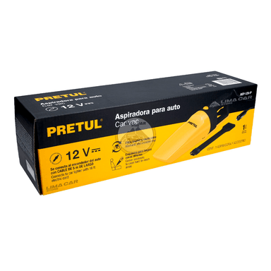 ASPIRADORA PRETUL PORTATIL 60W PARA AUTO 12V + ESQUINERO - 6