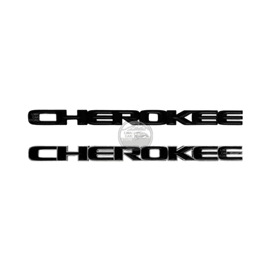 EMBLEMA JEEP LOGO CHEROKEE BORDE NEGRO MATE COMPASS WRANGLER - 2