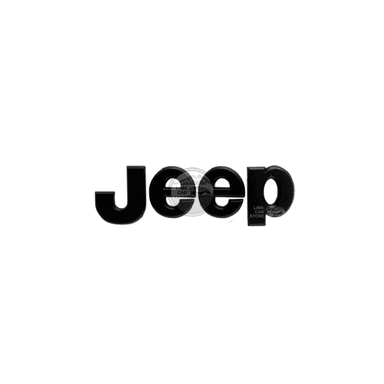 EMBLEMA JEEP PEQUEÑO NEGRO GRAND CHEROKEE WRANGLER COMPASS