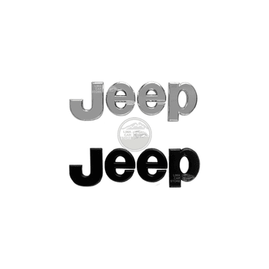 EMBLEMA JEEP PEQUEÑO NEGRO GRAND CHEROKEE WRANGLER COMPASS - 2
