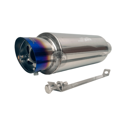 RESONADOR MOAB SIX PREMIUM XS MUFFLER REGULADOR SONIDO + ABRAZADERA