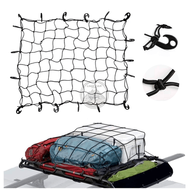 MALLA RED MOAB PORTAEQUIPAJE 18 GANCHOS 1.2 X 1.5M AUTO PARRILLA