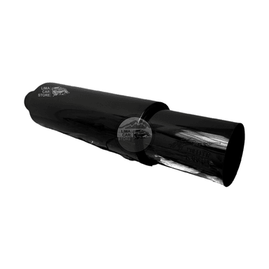 RESONADOR HKS MUFFLER NEGRO ACERO INOXIDABLE TALLA M