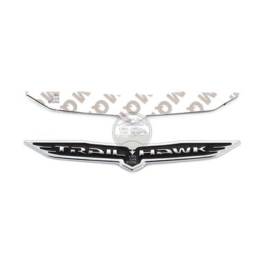 LOGO EMBLEMA JEEP TRAILHAWK ROJO CHEROKEE RENEGADE PEQUEÑO - 3