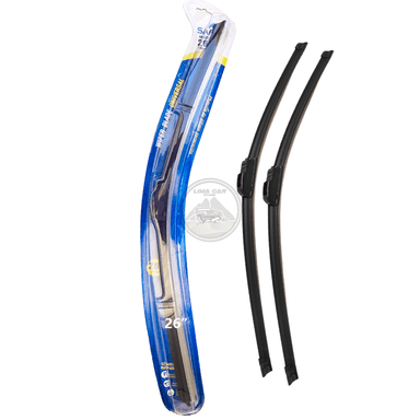 SET 2 PLUMILLAS LIMPIA PARABRISAS 26 PULG ERGONÓMICO FLEX AUTO