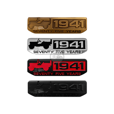 LOGO EMBLEMA JEEP 1941 WRANGLER ROJO GRAND CHEROKEE COMPASS - 2