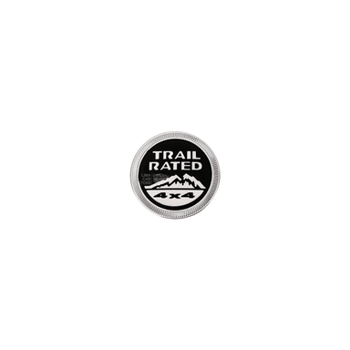 LOGO EMBLEMA JEEP TRAIL RATED NEGRO-CROMO GRAND CHEROKEE