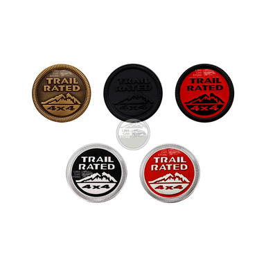 LOGO EMBLEMA JEEP TRAIL RATED NEGRO-CROMO GRAND CHEROKEE - 2