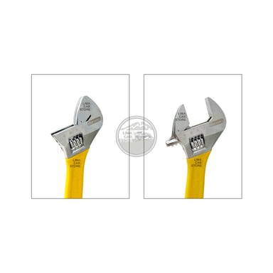 LLAVE FRANCESA PROFESIONAL 12 PULG CROMADA CON GRIP UYUSTOOL - 2